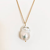 Baroque Pearl Necklace Gold Plated