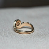 Håndlavet forlovelsesring i 14 karat guld