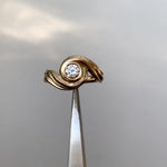 Håndlavet forlovelsesring guld