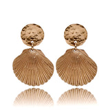 Seashell Earrings Gold Plated — Hawaii