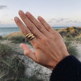 Wave Ring Gold Plated