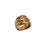 Wave Ring Gold Plated