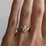 Sola diamantring i 14 karat guld med diamant
